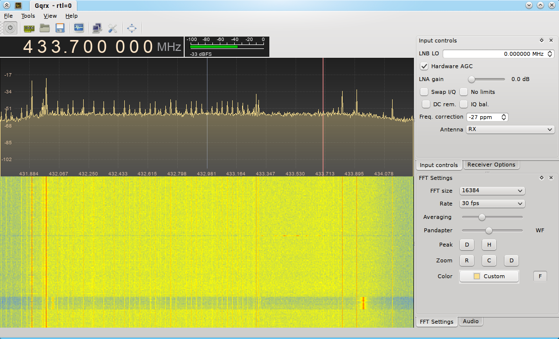 gqrx with no RF interference