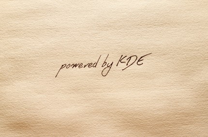 Wallpaper: powered by KDE – plain